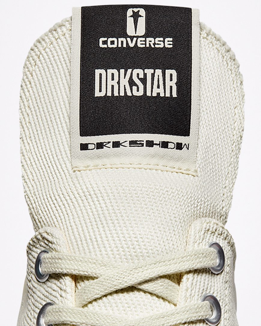 Tenis Converse x DRKSHDW DRKSTAR Chuck 70 Cano Baixo Feminino Branco Pretas | PT N03179P